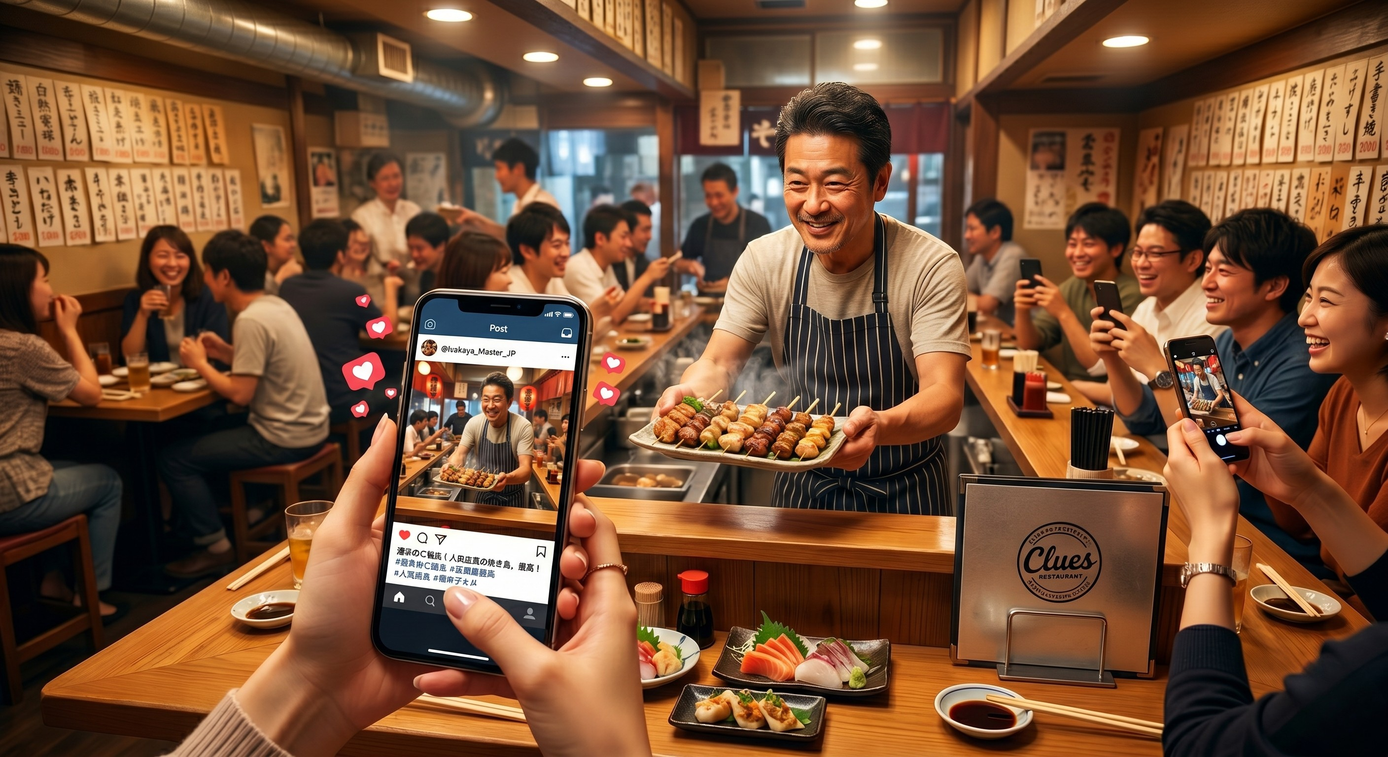 手軽に依頼できる、飲食店特化型インフルエンサーマッチングサービス clues restaurant(クルーズレストラン)